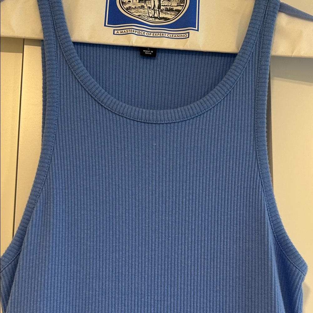 J. Crew Blue Ribbed Fabric - Picture 3 of 3